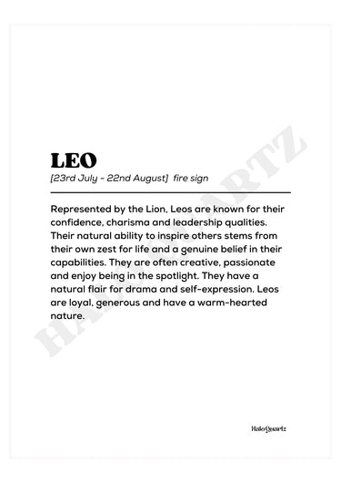 Leo Halo Quartz